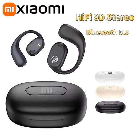 Xiaomi HiFi 9D Stereo Bluetooth 5.3 Bone Conduction Earphones Wireless Sports Earbuds Waterproof Tou