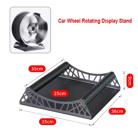 360 Degree Rotating Wheel Display Stand Adjustable Size Car Wheel Rotating Display Stand Wheel Rim D