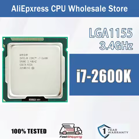 Intel Core i7-2600K 3.4GHz 4 Cores 4 Threads 8M 95W i7 2600K Computer CPU Processor Server Package L