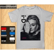 Singer Adele 7 Digital Music Screen Printing T-Shirt