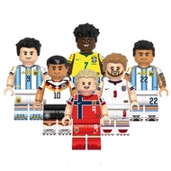 Football Action Figures Musiala Kane Vinicius Alvarez Lautaro Haaland Building Block Collection Toys