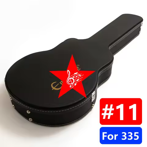 Premium Guitar Hard Case Multiple Sizes & Colors, Red/Black Plush Interior,for LP/ST/ES-335 Electric