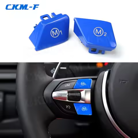 Car Steering Wheel Control Button M1 M2 Mode Switch Trim Cover For BMW M3 M4 M5 M6 X5M X6M F80 F82 F