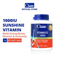 Vitamin D3 1000IU (60s)- Ocean Health (Builds Strong Bones, Muscles & Immunity| Halal)