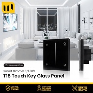 TERALUX 0/1-10V Dimmer Touch Glass Panel T18 Dimmable Switch 0-10V 1-10V 50mA Output 3A