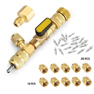 Valve Core Remover Installer 1/4" 5/16" Sae For R410a R22 Hvac Tool Kit K0u9
