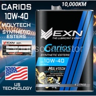 EXN CARIOS SAE 10W40 10W-40 SEMI SYNTHETIC ESTERS MOLYTECH ENGINE OIL 4 LITRES