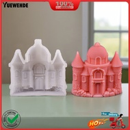 [YW]☃European Castle Candle Mold Silicone Soap Wax Making Mold Flexible Reusable Gypsum Concrete Mol