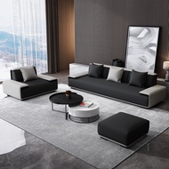 Fabric Sofa Simple Modern Living Room Light Luxury Full Set Of Latex Disposable Technology Fabric Sofa