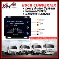 【Ready Stock】24V to 12V Car Power Converter｜15A 20A 30A 45A 60A｜Buck Transformer Truck Lorry Bus DVD