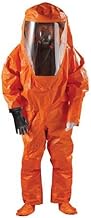 Ansell Healthcare OR60-T-92-803-04-GA1 MICROCHEM by AlphaTec Gas Tight Suit with Attached Sock, Leve