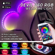 DEVIL Eye Biled AES RGB Matrix 24 LED Welcome Light bluetooth Motor car pair unit NmaxBEAT