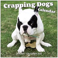 2026 Wall Calendar – 2026 Calendar, Jan 2026 - Dec 2026, 12 Monthly Pooping Dogs Calendar 2026, Funn