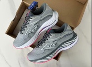 正品Mizuno Wave Rider 27 舒適耐磨跑步鞋 灰色