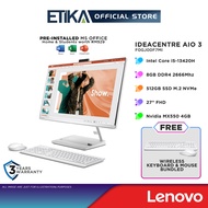 Lenovo IC AIO 3 F0GJ00F7MI 27" FHD AiO PC | Intel i5-13420H, 8GB, 512GB, MX550, MS Office, W11 | Ide