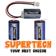 Tekcell SB-AA02 3.6V 1/2AA ER14250 PLC Lithium Battery LS14250 w/ Plug Battries