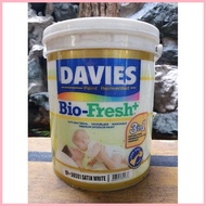 ∈ ◧ Biofresh+ BF-50501 Satin White 4L Davies Anti-bacterial Paint Ultra Low Odor 4 Liters Biofresh