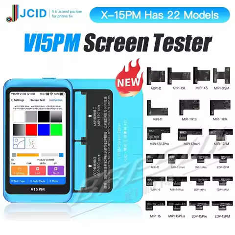JC JCID V15PM Screen Tester For iPhone X XS XR 11 12 13 14 15 Pro Max Plus Mini MIPI EDP Screen Scre