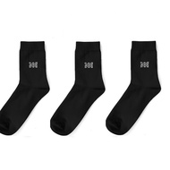 3 PASANG Kaos Kaki Kerja Pria Dewasa / Kaus Kaki Kantoran Motif Polos All Size