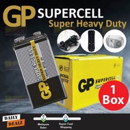 GP SUPERCELL Super Heavy Duty 1604S 6F22 9V Battery Batteries 1 BOX