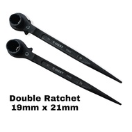 Ratchet Socket Wrench 19 x 21mm Double Socket Ratchet Wrench Scaffolding