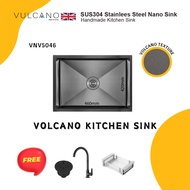 VULCANO 50CM X 46CM NANO VOLCANO KITCHEN SINK - VNV5046B