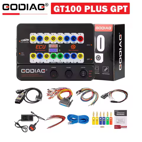 GODIAG GT100 PLUS GPT ENET DOIP 24V-12V AUTO TOOLS OBD II Break Out Box ECU Connector