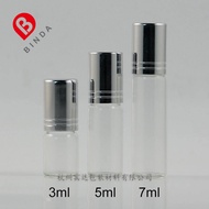 Y 3ml 5ml 7ml Transparent Roll-On Bottle Beauty Massage Sub-Packing Bottle, Glass Bottle, Roll-On Bo