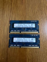 海力士 hynix DDR3 4GB (2GBx2) 筆記型電腦記憶體