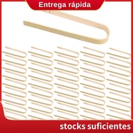 50Pcs Tongs Disposable Cooking Utensils Mini Bamboo Tongs Natural Toast Tongs for Cooking