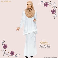 Qayla Kurung Moden Exclusive White Baju Kurung Nursing Baju Kurung Selesa Baju Kurung Raya Plus Size