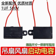 CBB61 Siri Penuh Kapasitor Permulaan Kapasitor Kipas 450VAC 1UF dengan Kapasitor Motor Lead
