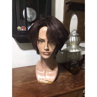 Aizen Bleach wig cosplay Boy darkbrown sosuke aizen wig halloween wig Boy korea by re_alistic