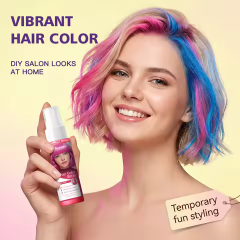Hair Color Spray Instant Hair Dye One-Time Temporary Washable DIY Hair Chalk Multi Color Party Cospl