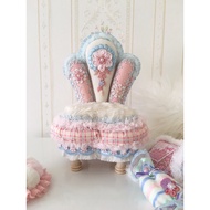 Original Mushroom Hunter Cotton Doll BJD Bear Girl DD Rabbit Peas blythe Small Cloth azone Blue Pink