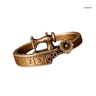 【CH*】 Creative Sewing Machine Shape  Handmade Finger Jewelry Alloy Texture