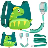 3 in 1 Toddler Harness Leash + Baby Anti Lost Wrist Link, Accmor Cute Dinosaur Child Safety Harness 