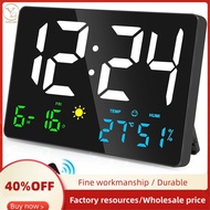 Digital Wall Clock Large Display, 9.8Inch USB LED Digital Wall Clocks Alarm Clock Wall Alarm Clock f