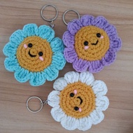 keychain daisy crochet