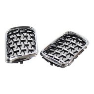 2Pcs Auto Car Front Bumper Kidney Grill Gloss Black Diamond Kidney Grill Replacement Front Bumper fo
