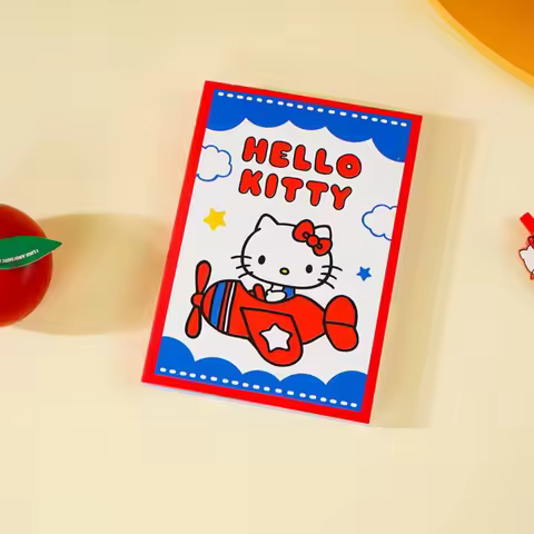 Genuine 100 Sheets Sanrio Hello Kitty Sticky Note School Supplies Memo Pad Posted It Planner Sticker