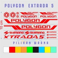 Stiker Sepeda polygon xtrada 5