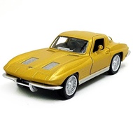 RMZ City Chevrolet Corvette Stingray 1963 Gold Diecast Car Toy