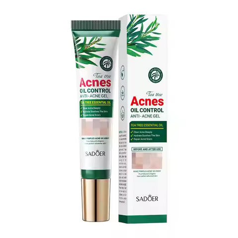 SADOER Tea Tree Acne Removing Cream Facial Skincare Oil Control Face Gel Creams Hydrating Moisturizi