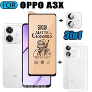3 IN 1 OPPO A3X Tempered Glass Matte Gaming Screen Protector for OPPO A3 PRO A60 4G Ceramic Matte Sc