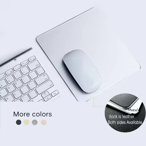 Business Metal Mouse Pad Double-side Aluminium Waterproof Anit-slip Hard Mouse-pad Suitable for Offi