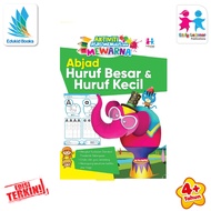 Buku Aktiviti - Abjad Huruf Besar Dan Huruf Kecil - Aktiviti Asas Menulis - Menulis Dan Mewarna - Pr