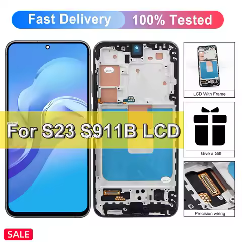 TFT For Samsung S23 LCD S911B S911B/DS Touch Screen Digitizer For Samsung S23 5G LCD Replacment ,EUR