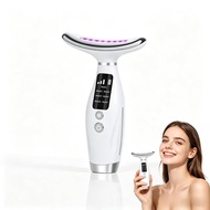 Facial Massager, 7 Colors Red Light Therapy for Face and Neck, Face Lift Device with 113°F Heating V