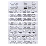 New energy electric car letter logo Rear trunk emblem for Mercedes Benz EQ50 EQA250+ EQB250 EQB260 E